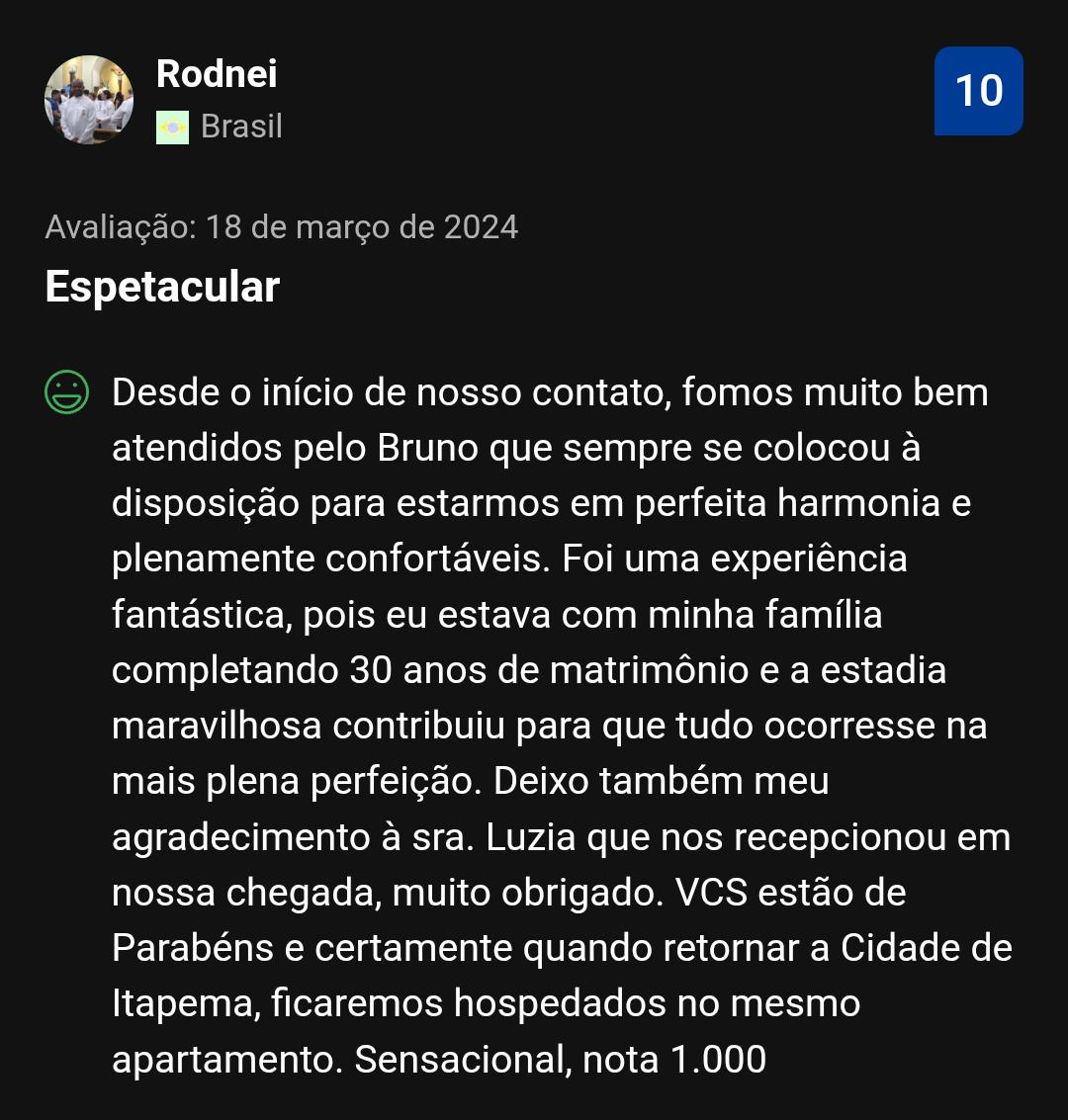Avaliação de cliente 1